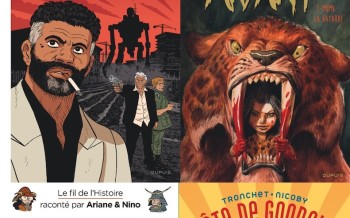Dupuis : Le dernier Atlas, Avant T1, Le fil de l'histoire, Tête de gondole