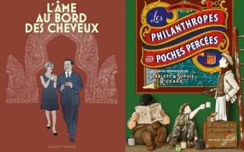 Les Philanthropes aux poches percées chez Delcourt et L'âme au bord des cheveux