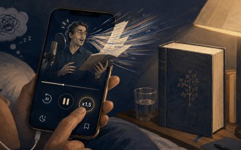 Le livre audio en x1,5 : cette fois, on accélère quelqu'un