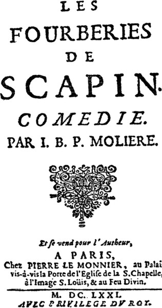 Molière dans Les Fourberies de Scapin