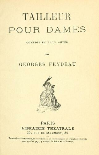 Georges Feydeau dans Tailleur pour dames